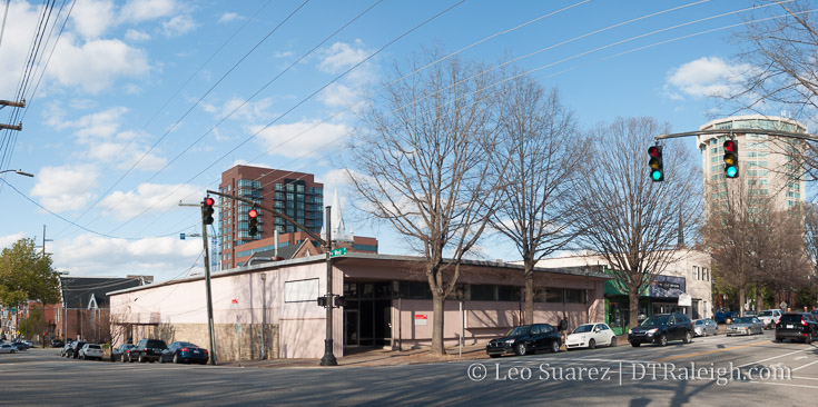 Corner of Hillsborough and West Streets, March 2017