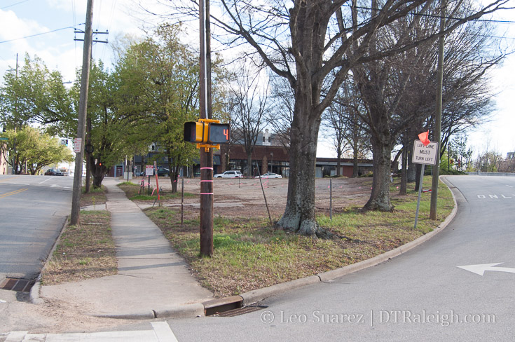 Surface parking along West Street