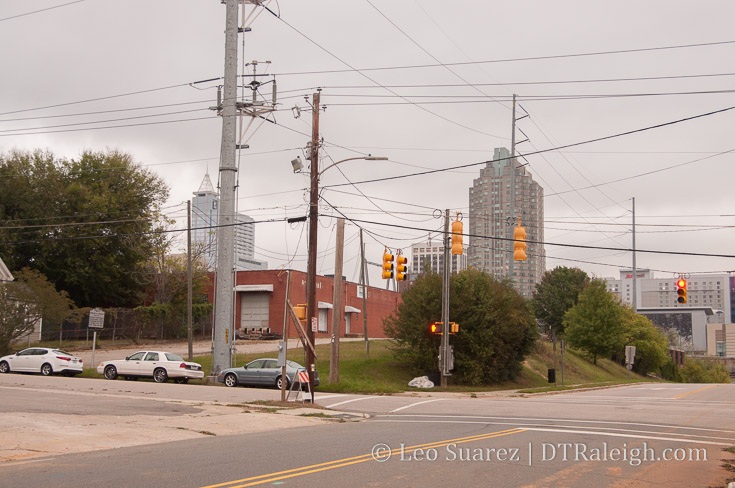 Corner of West and Lenoir Street, October 2017.