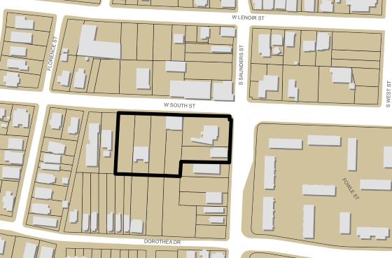 Site Plan Map of 611 West South