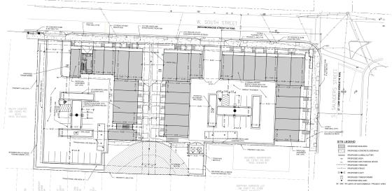 Site Plan Map of 611 West South