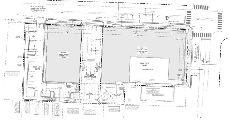 Site Plan Map of South Street Condos, 2018.