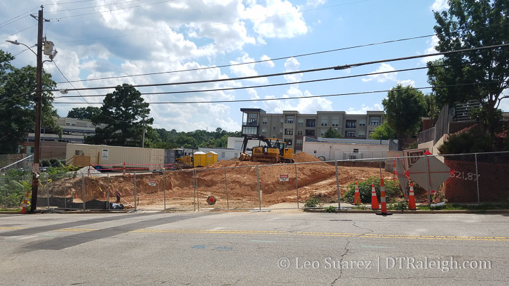 Construction site of Boylan Flats on Boylan Avenue