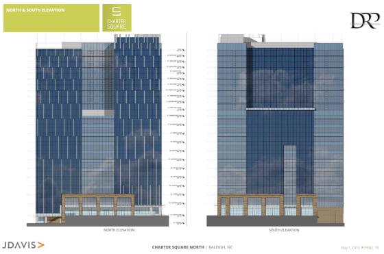 Charter Square North, South and North elevation