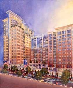 Charter Square site rendering in 2006