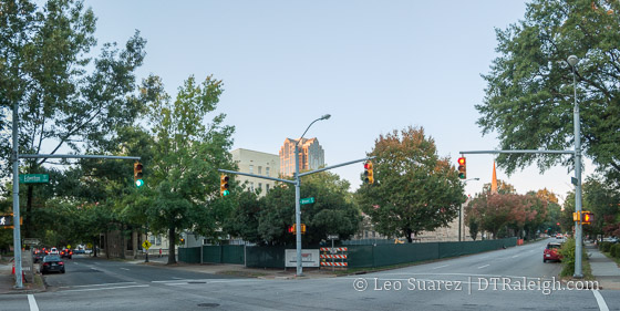 Construction site of the future Christ Church expansion.