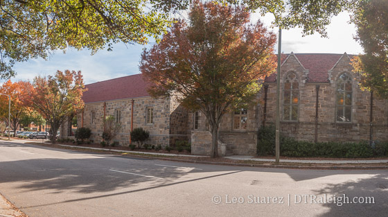 Christ Church along Edenton Street.