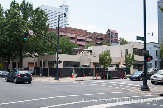 Corner of Blount and Morgan Streets, August 2015