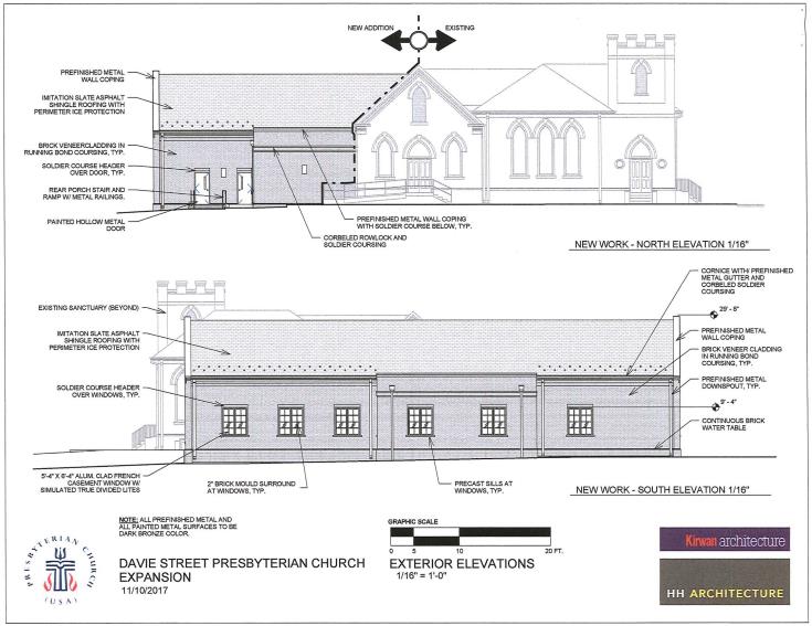 Rendering the new addition for Davie Street Presbyterian.