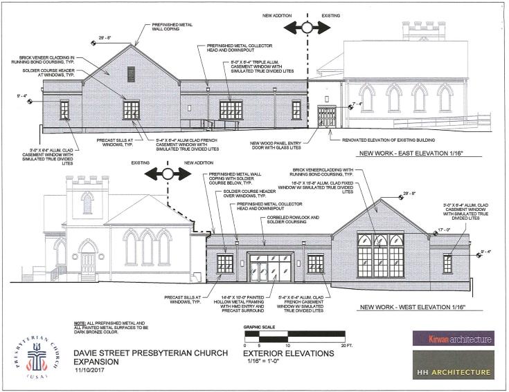 Rendering the new addition for Davie Street Presbyterian.