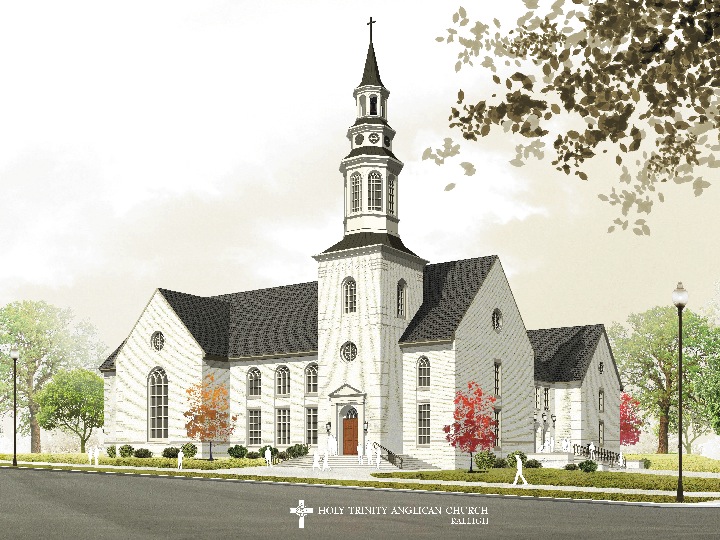 Rendering of the Holy Trinity Church on Peace Street.