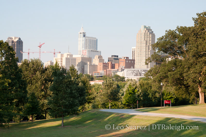 View of Downtown Raleigh from the Dorothea Dix Campus