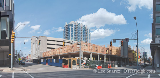 Corner of Davie and Wilmington Streets.