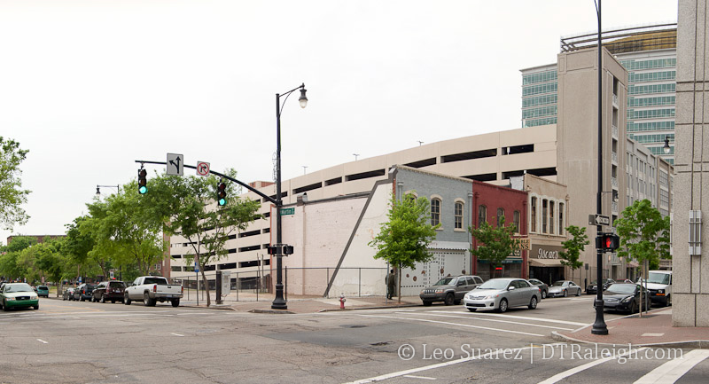 Corner of Wilmington and Martin Street in April 2013.