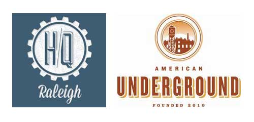 American Underground and HQ Raleigh logos