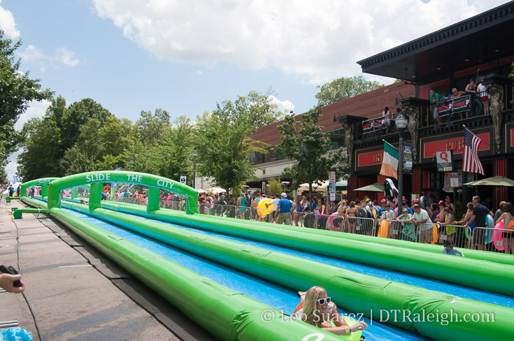 Slide the City event in Glenwood South. May 2015.