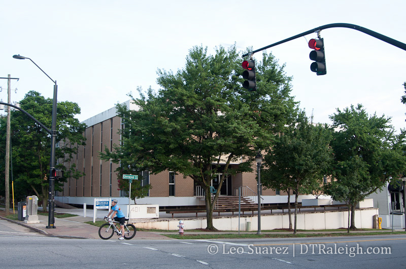 Corner of Glenwood and North Street in June 2014, future home of The Gramercy