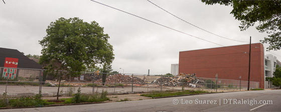 Demolition of the Greyhound Bus Station on Jones Street