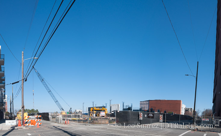 Construction site of The Metropolitan, December 2017