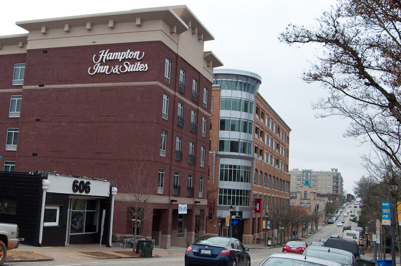 The Hampton Inn in Glenwood South