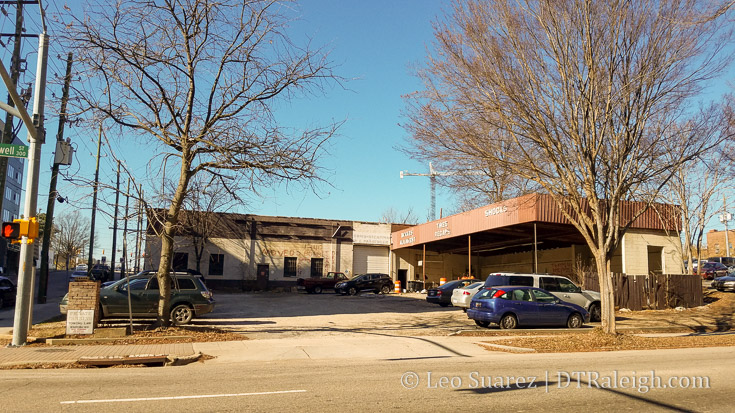 Corner of Davie and McDowell Street, December 2016.