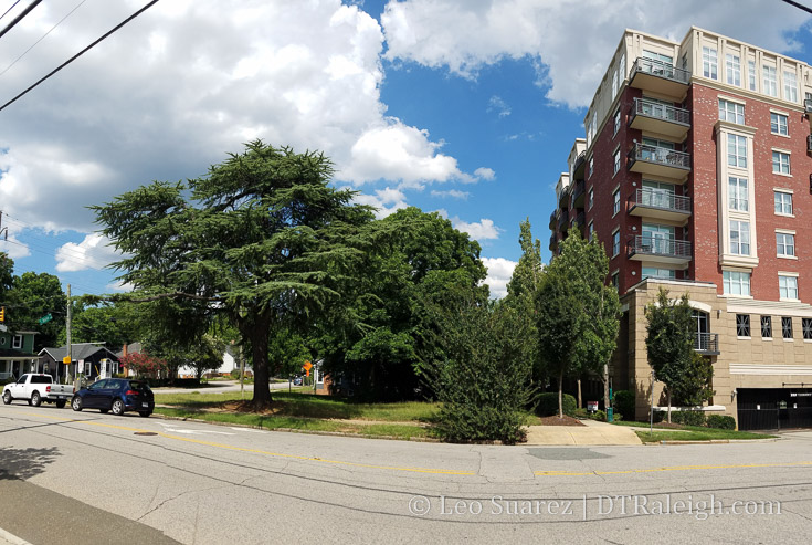 Corner of Boylan and Peace Street