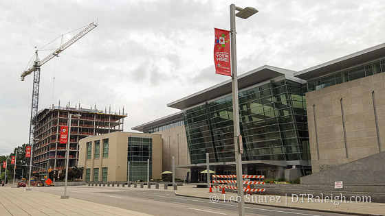 Raleigh Convention Center and future Residence Inn