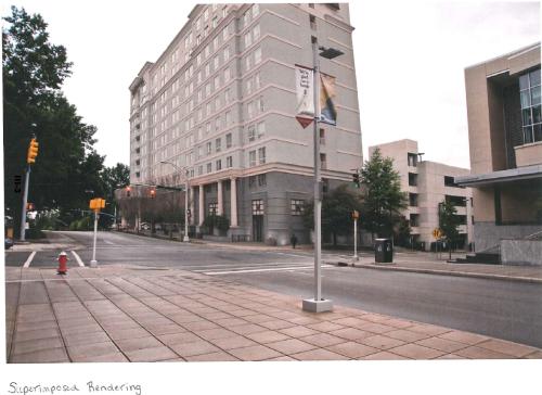 Proposed Residence Inn on Salisbury Street, downtown Raleigh