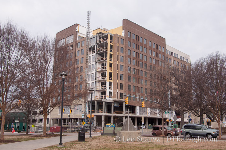 Residence Inn construction site, January 2017