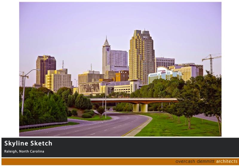 Rendering of the downtown Raleigh Marriott Residence Inn