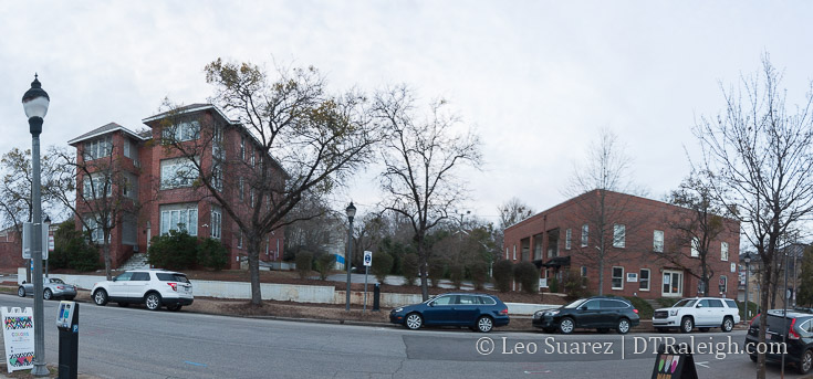 Future site of The Willard hotel on Glenwood Avenue. February 2018.