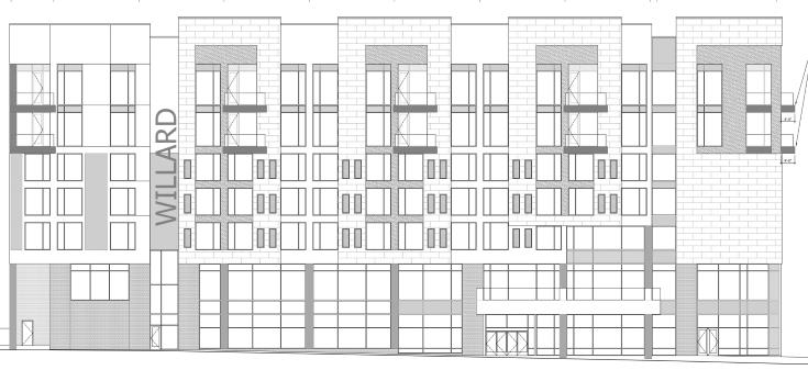 Rendering of The Willard from site plan submission.