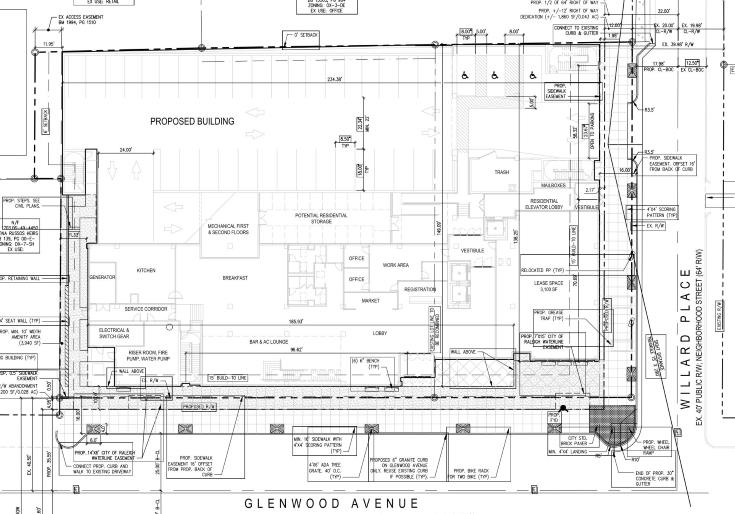 Rendering of The Willard from site plan submission.