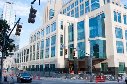 Wake County Justice Center construction in June 2012.