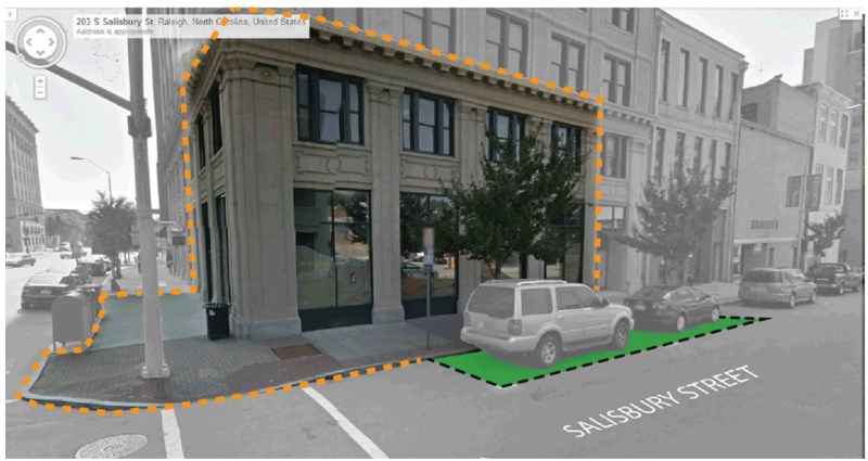 Concept for Salisbury Street parklet