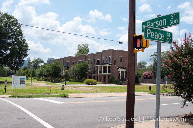 Corner of Peace and Person Street, August 2012