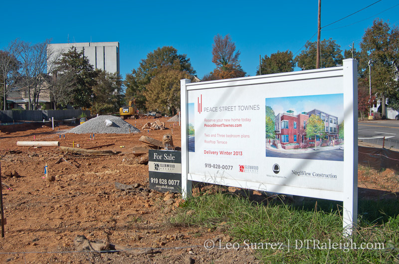 Peace Street Townes under construction