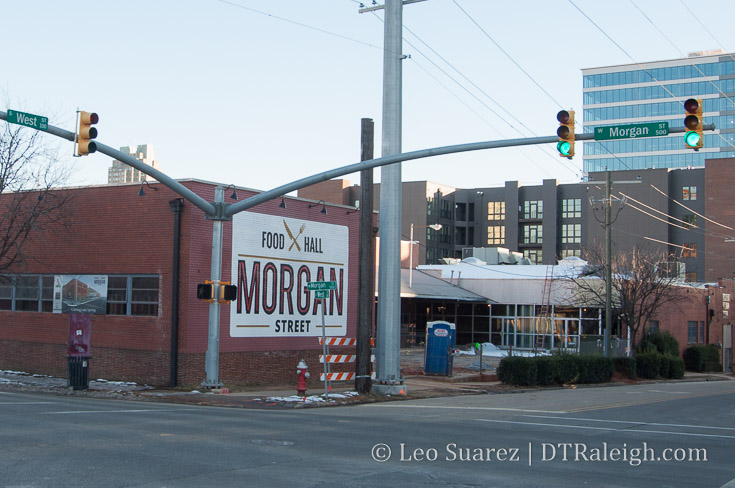 Construction continues on Morgan Street Food Hall