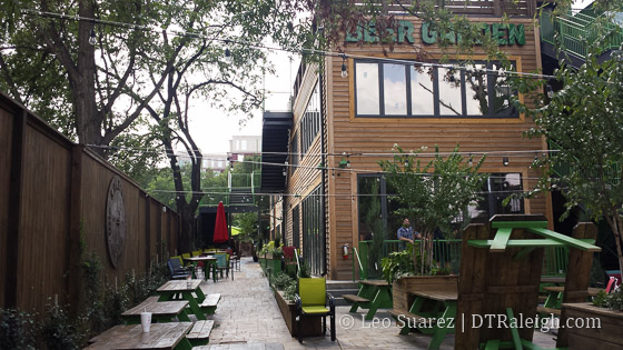 Rooftop seating at Taverna Agora