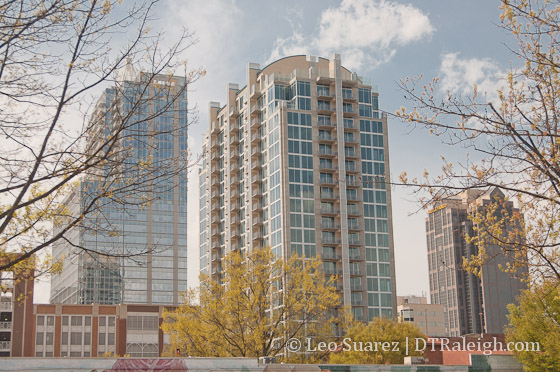 Skyhouse Raleigh from Person and Davie Streets.