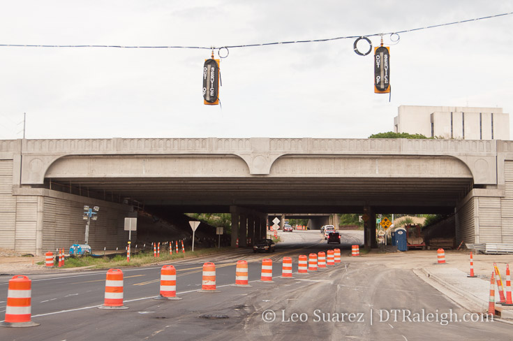 New Capital Boulevard bridge over Peace. June 2018.