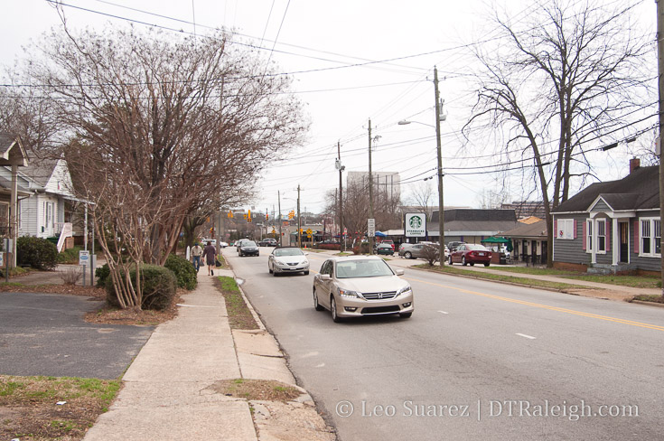 Intersection of Glenwood Avenue and Peace Street