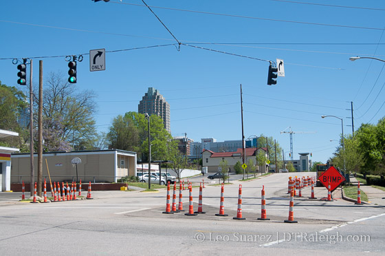 South Street at South Saunders Street