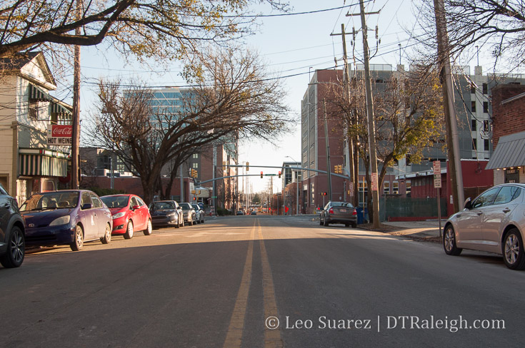 Looking South down South West Street.