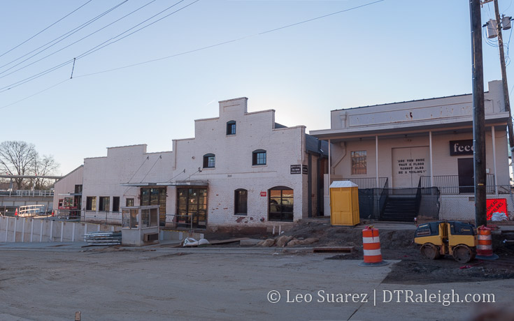 Renovated warehouse along West Street.