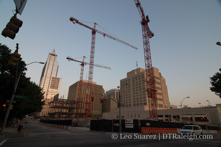 Justice Center Construction Site, September 2009