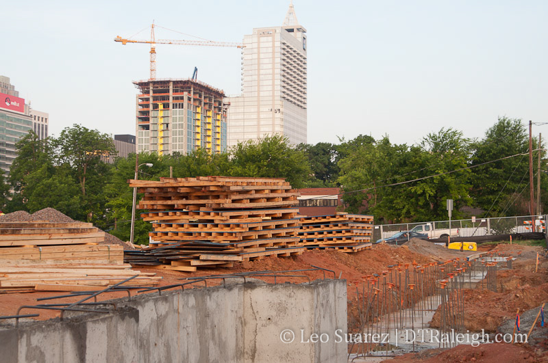 The Lincoln under construction