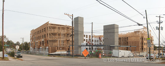 The Lincoln Apartments, corner of Bloodworth and Hargett Streets