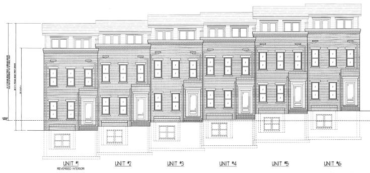 Rendering of proposed townhomes