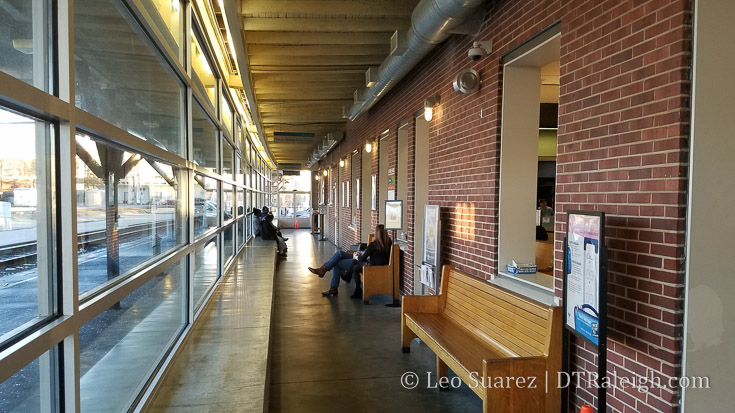 Interior of Raleigh Station. January 2018.